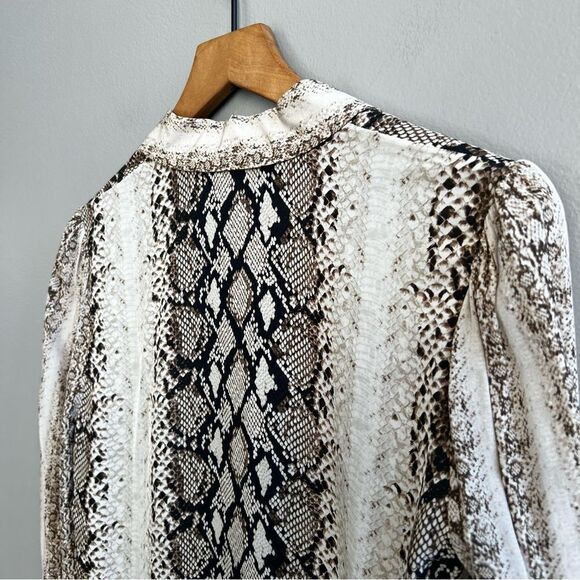 JOIE Talma Snakeskin Print Shirtdress Size Small - Picture 9 of 14